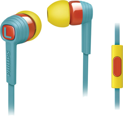 

Philips SHE7055BR/00 Wired Headset with Mic(Blue & Red, In the Ear)