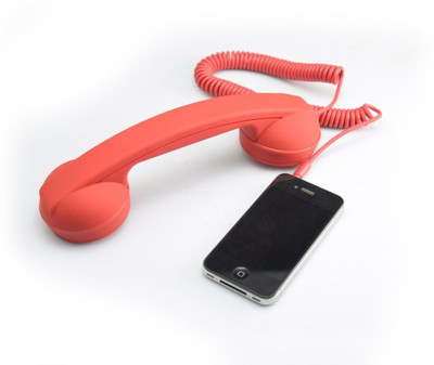 Moshi Moshi POP phone Wired Headset with Mic(Red, On the Ear)