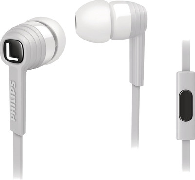 

Philips SHE7055WT/00 Wired Headset with Mic(White, In the Ear)