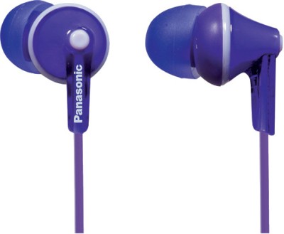 Panasonic RP-TCM125E-V Wired Headset with Mic(Purple, In the Ear)