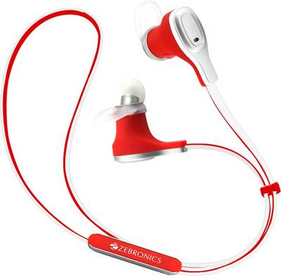 Zebronics BH370 Wireless Bluetooth Headset (Red) 