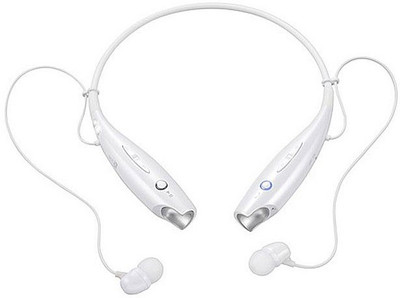 Shree Shop for lgtone+ HBS Stereo Dynamic Wired, Bluetooth Headset with Mic(White, In the Ear)