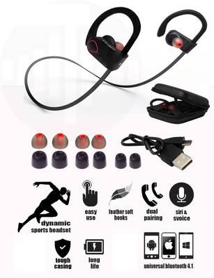TAGG Inferno, Stereo Sports Wireless Bluetooth Headset With Mic