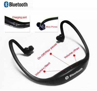 Quit-X ™ Loop TF Card MP3 Player Micro SD Wireless Bluetooth Head...