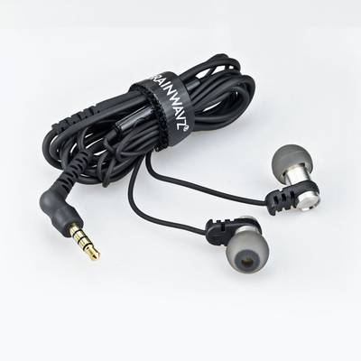 Brainwavz Omega In Ear Earbuds Noise Isolating with Remote & Mic Wired Headset (Black) 