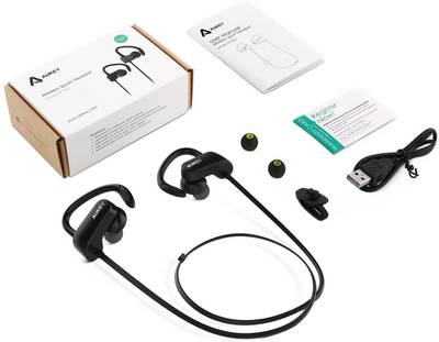 Aukey 4.1 Sport Wired Bluetooth Headset With Mic