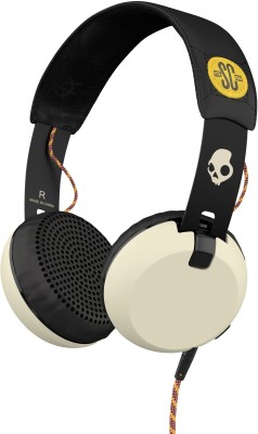 Skullcandy Grind Wired Headset with Mic(Black Cream, On the Ear) 1