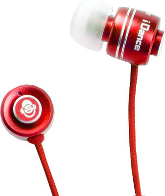 

iDance EB-X201 Wired Headset with Mic(Red, In the Ear)