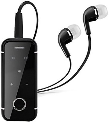 VU4 Compatible i6S Black Bluetooth V 4.0 Headsets With Vibration & Call Function & Dolby Digital Sound Wired, Bluetooth Headset with Mic(Black, In the Ear) 1