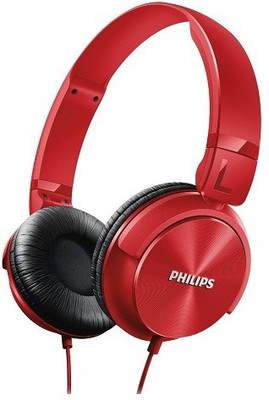 

Philips Dynamic Wired Headphone Wired Headset with Mic(Red, Over the Ear)