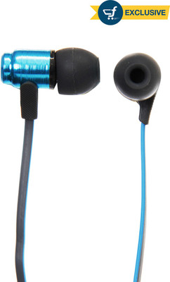 

DigiFlip HP004 with built-in Microphone Wired Headset with Mic(Blue, In the Ear)