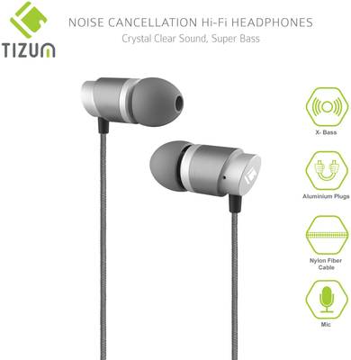 TIZUM Professional All-Metal Hi-Fi Wired Headset (Space Grey) 