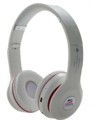 

SData Plus Plus SD S460S Wired, Bluetooth Headset with Mic(White, Over the Ear)
