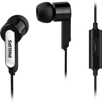 PHILIPS SHE1405BK/94 Wired Headset(Black, In the Ear)