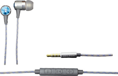 

MELTON M402 Wired Headset with Mic(Grey, In the Ear)