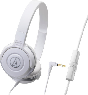 

Audio Technica ATH-S100iS Wired Headset with Mic(White, Over the Ear)