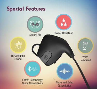 Tantra Zing Wireless Bluetooth Headset (Black) 