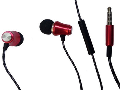 

Sprik High Quality Earphone-K01 Wired Headset with Mic(Red, Black, In the Ear), Black;red