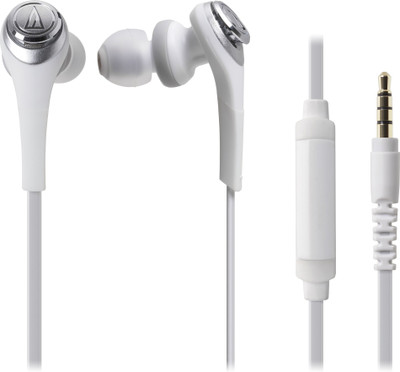 

Audio Technica ATH-CKS550iS WH Wired Headset with Mic(White, In the Ear)