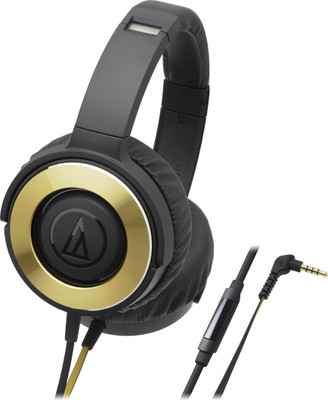 

Audio Technica ATH-WS550iS BGD Wired Headset with Mic(Black Gold, Over the Ear)