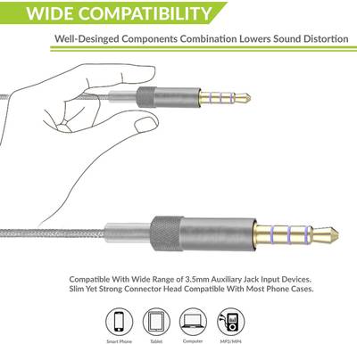 TIZUM Professional All-Metal Hi-Fi Wired Headset (Silver) 