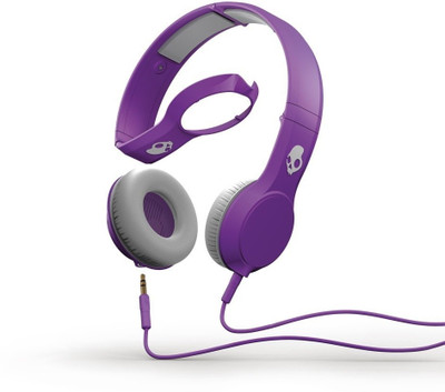 Skullcandy Cassette S5CSDY-210 Premium with Mic Wired Headset with Mic(Purple, Over the Ear)