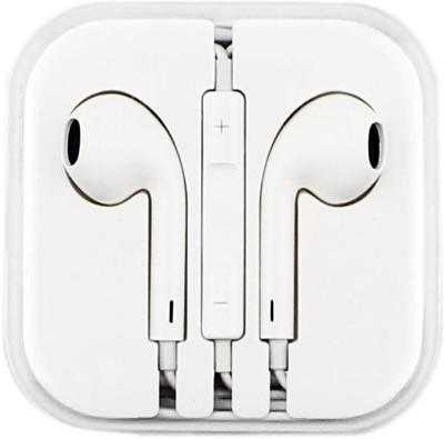 Classic Shopping Csapp-0003 Wired Headset with Mic(White, In the Ear)