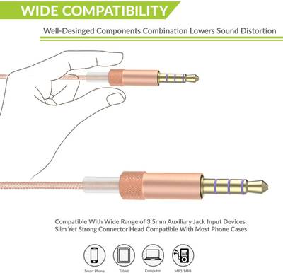 TIZUM Professional All-Metal Hi-Fi Wired Headset (Gold) 