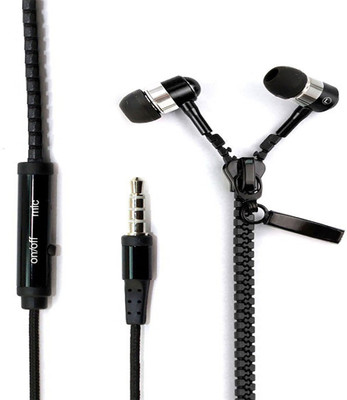 

Wellcare Zipper Handfree For Xiaomi Mi4 Wired Headset with Mic(Black, In the Ear)