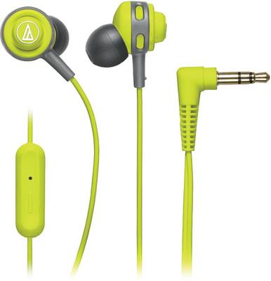Audio Technica ATH COR150iS LG Wired Headset (Lime Green) 