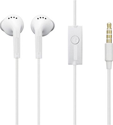 Sarthak EHS61ASFWE 3.5 Jack Compatible Bm-31 Wired Headset with Mic(White, In the Ear)