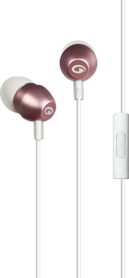 

Amkette Trubeats X9 Metal Wired Headset with Mic(Rose-Gold, In the Ear)