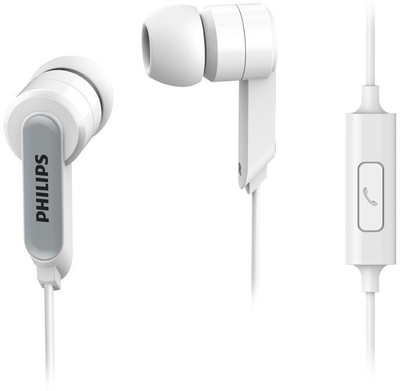 Philips SHE1405BK Wired Headset(White, In the Ear)