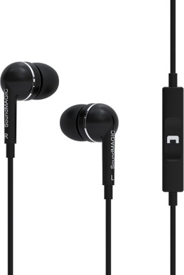 SoundMagic ES19S Wired Headset with Mic(Black, In the Ear)
