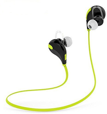 

Dyna QY7 Bluetooth Headset with Mic(Black/Green, In the Ear)