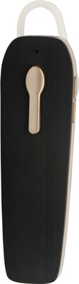 R&G HD Voice Ergonomic Bluetooth Headset with Mic(Gold, Black, In the Ear)