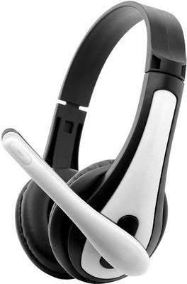 Zebronics Colt 3 Wired Headset with Mic(White, Over the Ear)