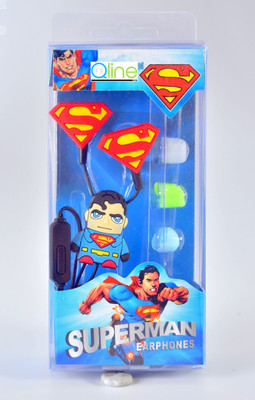 

Qline Superman Wired Headset with Mic(Blue, In the Ear)