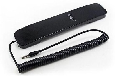 

Armac iPega Anti Radiation Handset with Ultra Slim Design and 3.5 mm Plug (Black) Wired Headset with Mic(Black, On the Ear)