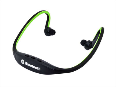 

Wizo Sporty Headphone for all Mobiles Bluetooth Headset with Mic(Green, In the Ear)