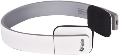 Kemket HIGH COMPATIBILITY Bluetooth Headset with Mic(White, On the Ear)