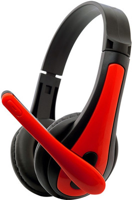 Zebronics Colt 3 Wired Headset with Mic(Red, Over the Ear)