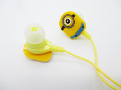 

A Connect Z Minions Cartoon Design AcZ Best Quality sound Base AR-77 Wired Headset with Mic(Yellow, In the Ear)