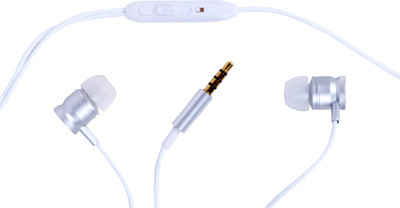 

JMD Earphone SR-2300 Wired Headset with Mic(Silver, In the Ear)