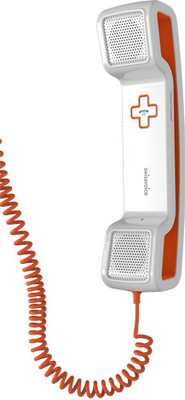 

Swiss Voice CH-05 Wired Headset with Mic(White & Orange, On the Ear)