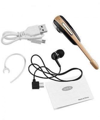 A Connect Z Bluetooth HM1000 Headst AR-253 Bluetooth Headset with Mic(Gold, In the Ear) 1