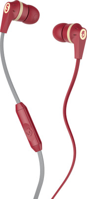 Skullcandy S2IKHY-481 Wired Headset with Mic(Famed Red, In the Ear)