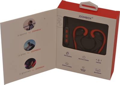 JOOMBOX SPORTZ-RED Wireless Bluetooth Headset With Mic