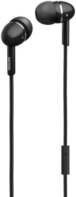 Philips SHE1455BK/94 Wired Headset with Mic(Black, In the Ear)