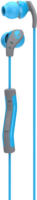 Skullcandy S2CDGY-401 Wired Headset with Mic(Blue, In the Ear)